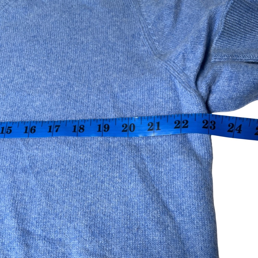 Luxury‎ Cashmere V Neck Sweater Blue Daniel Cremieux Men's L - Picture 6 of 8